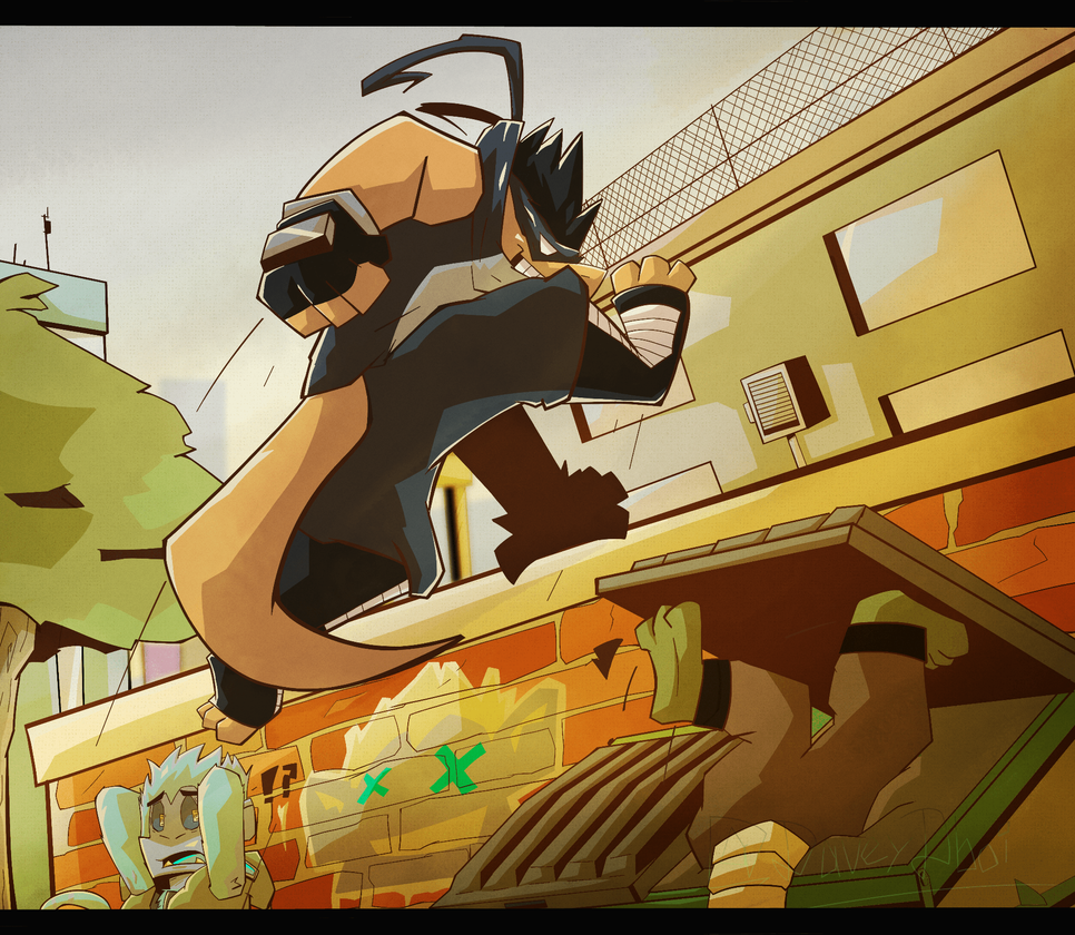 taking out the trash