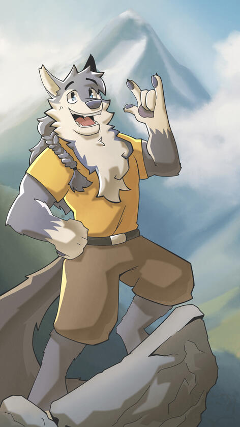 A sporty wolf!