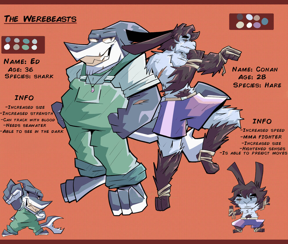 Conan and Ed:Beast forms