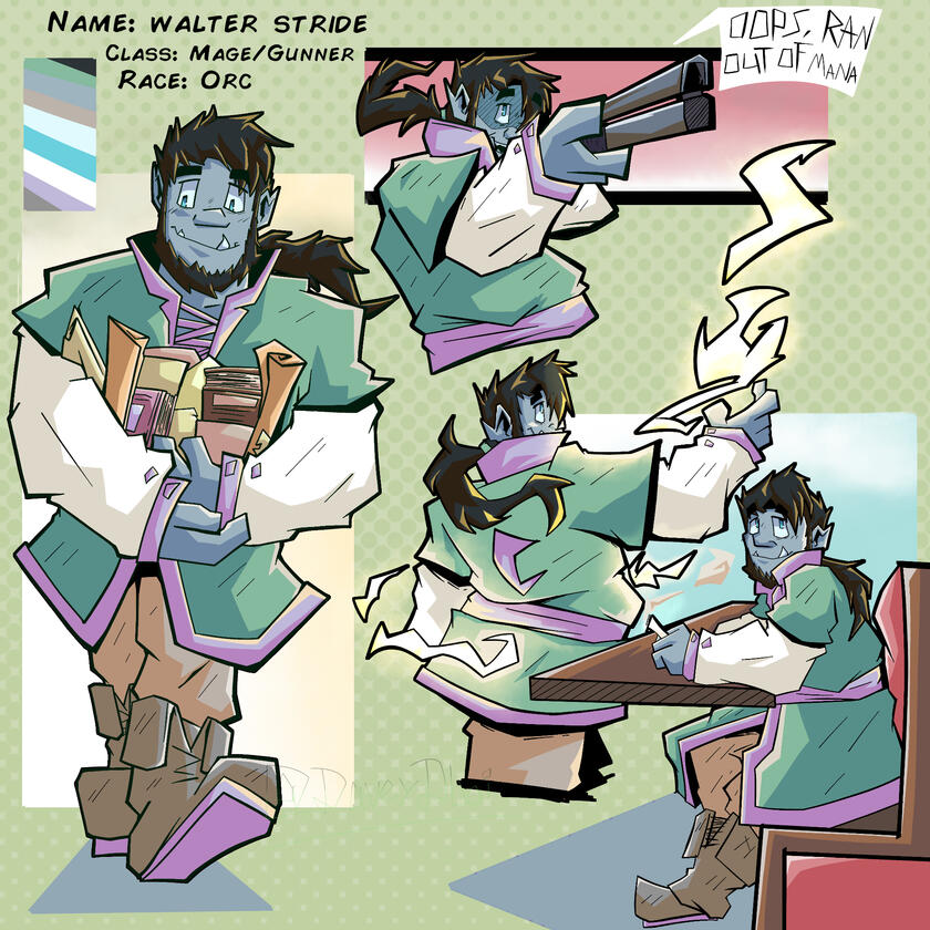Walter Strider Orc character concept
